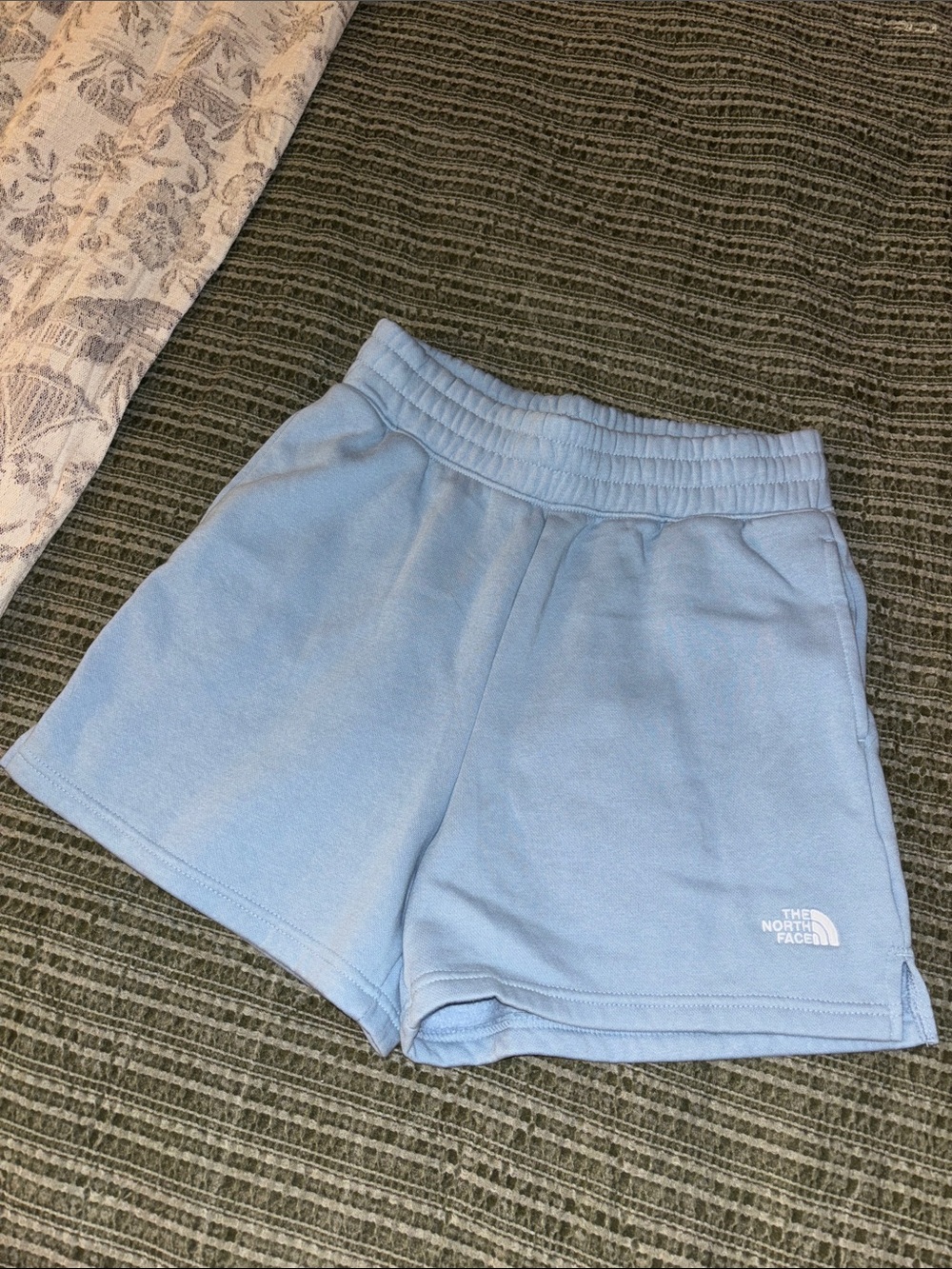 The North Face Women’s Light Blue Fleece Athletic Shorts